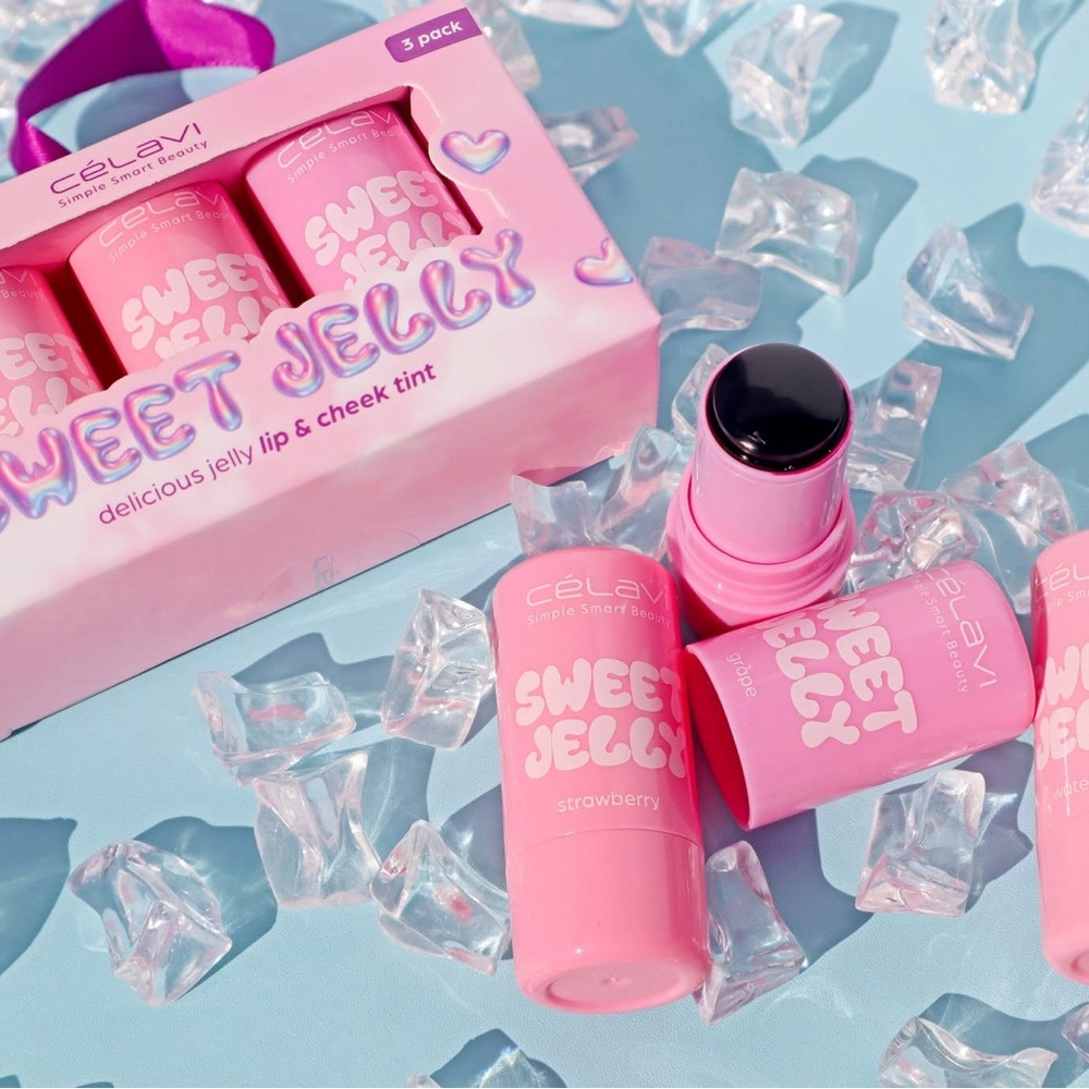 CélaVi Sweet Jelly Lip & Cheek Tint - Strawberry Pink